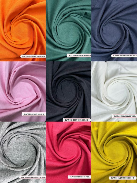 Material tricot bumbac glat pentru tricouri si bluze