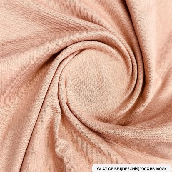 Material tricot glat OE, culoarea bej deschis