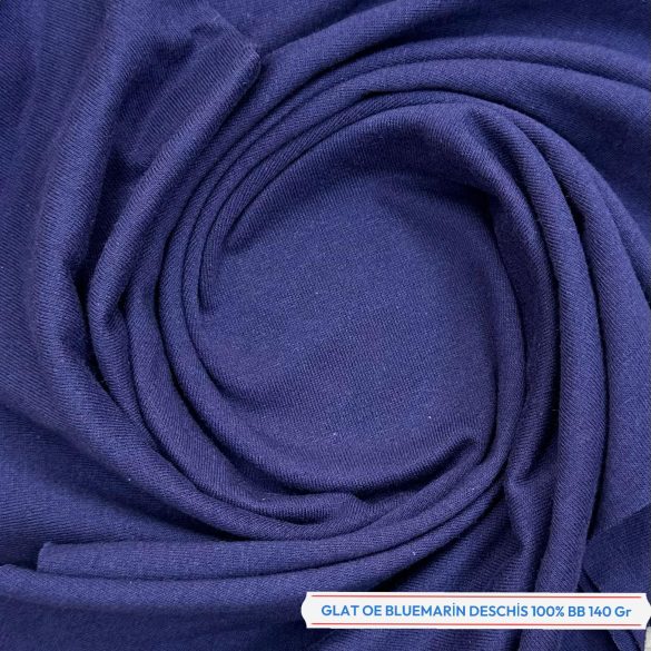 Material tricot glat OE, culoarea bleumarin deschis