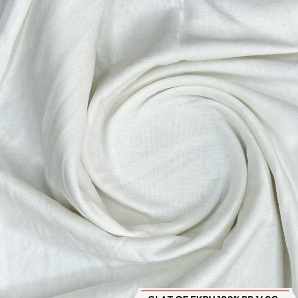 Material tricot glat OE, culoarea ecru