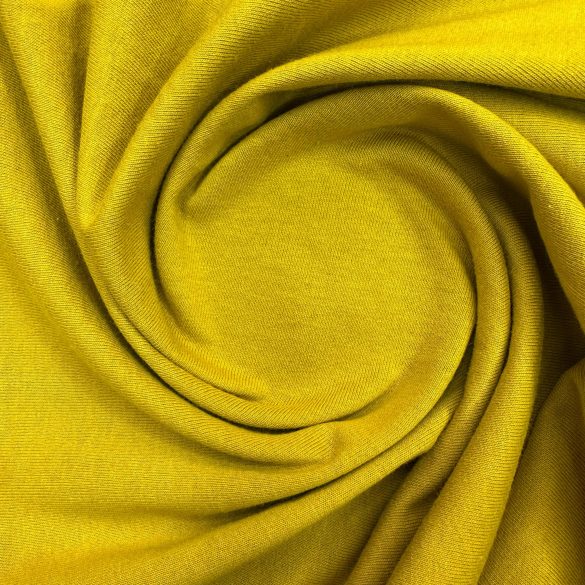 Material tricot glat OE, culoarea mustar